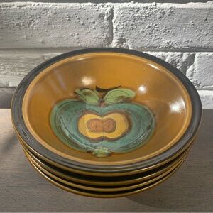 Vintage La Pomme Electra bowls, set of two.